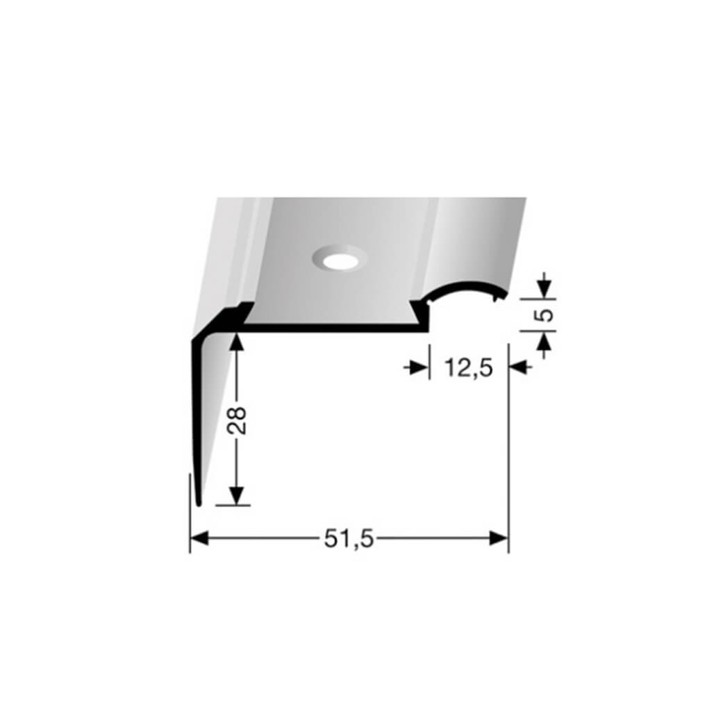 Stair nosing profile 703  (excl. insert)