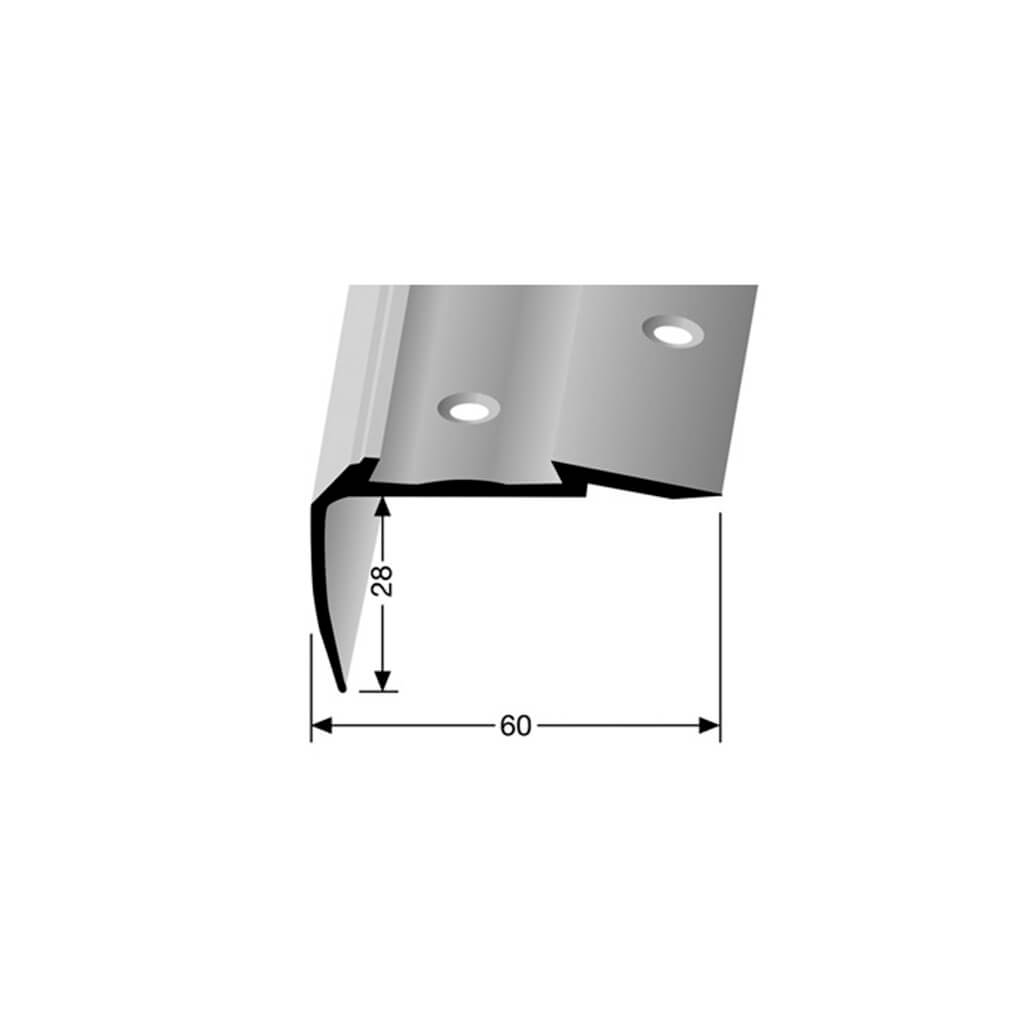 Stair nosing profile 706C  (excl. insert)