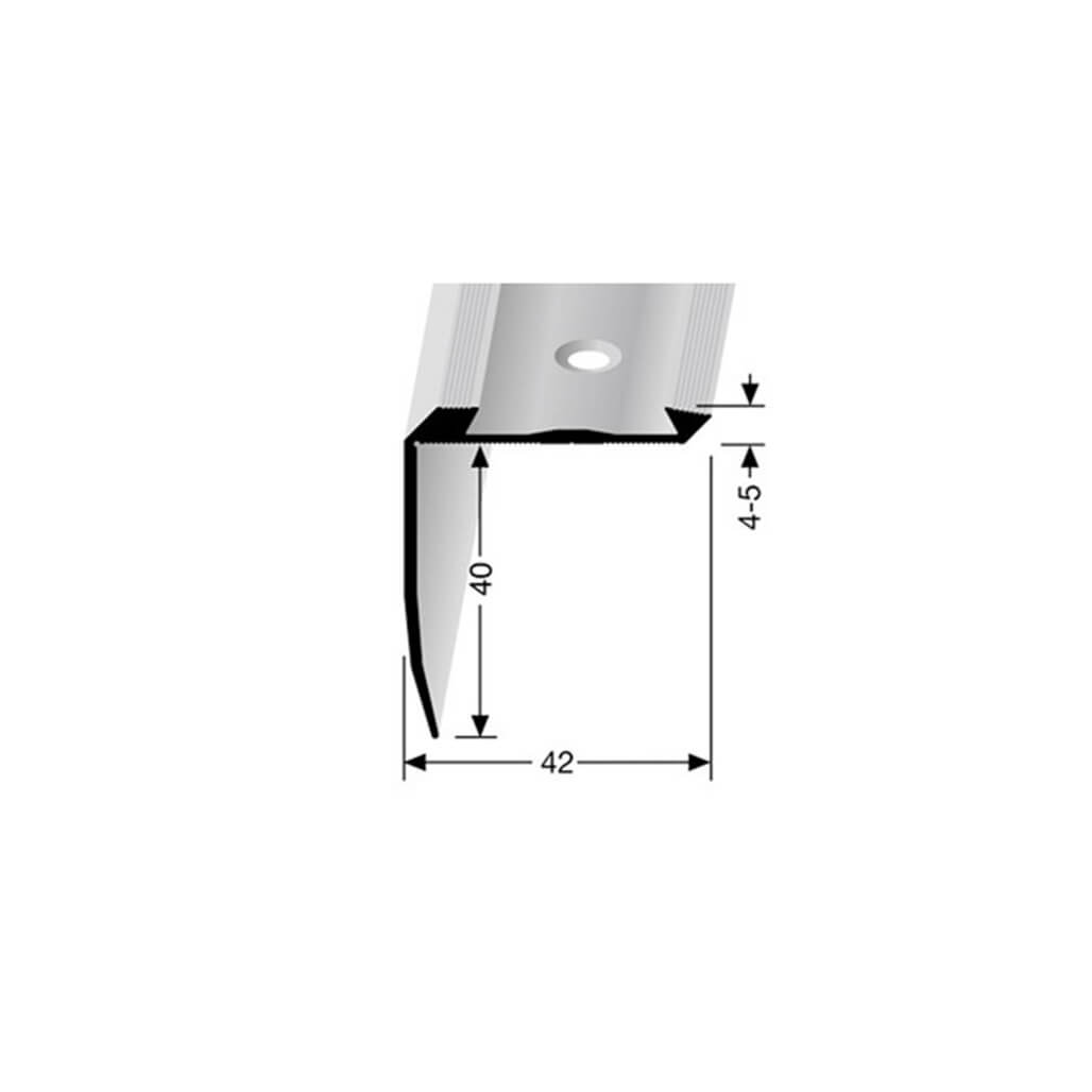 Stair nosing profile 709  (excl. insert)
