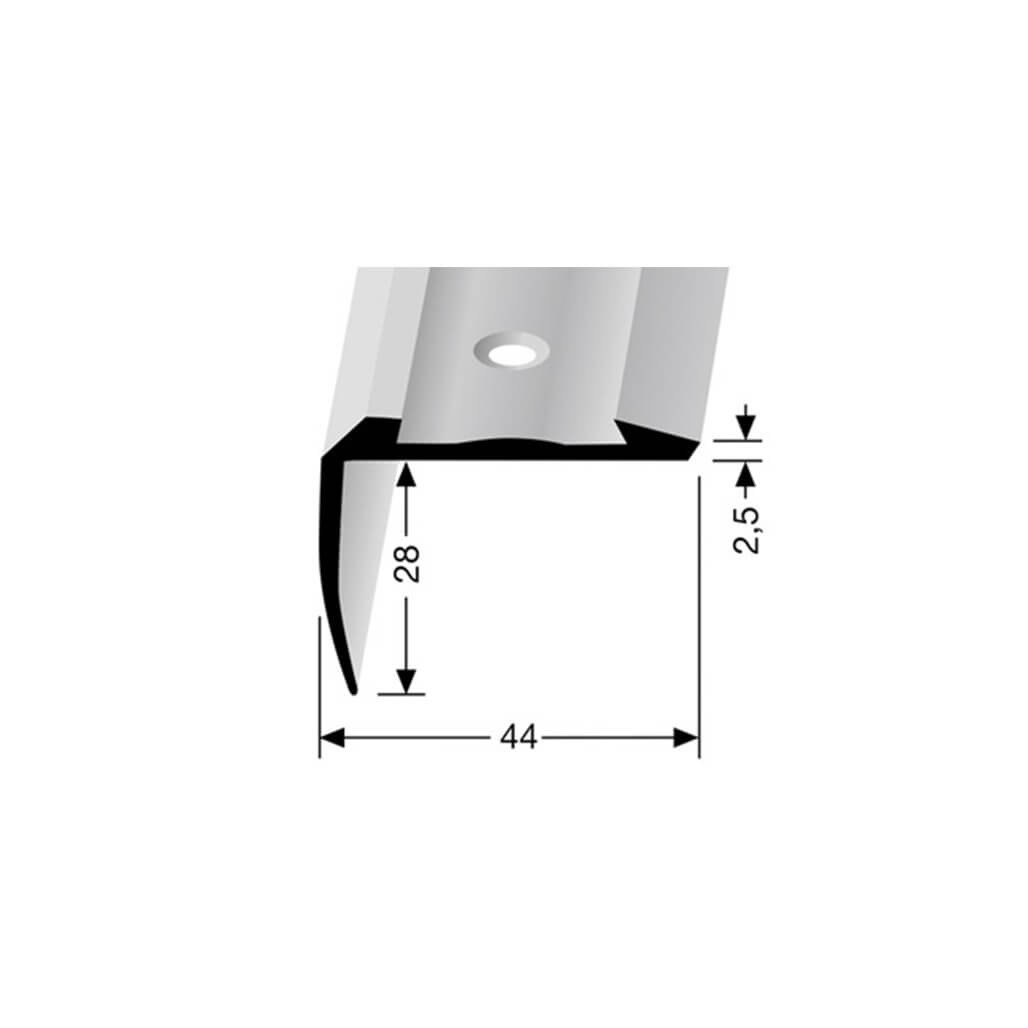 Stair nosing profile 705  (excl. insert)