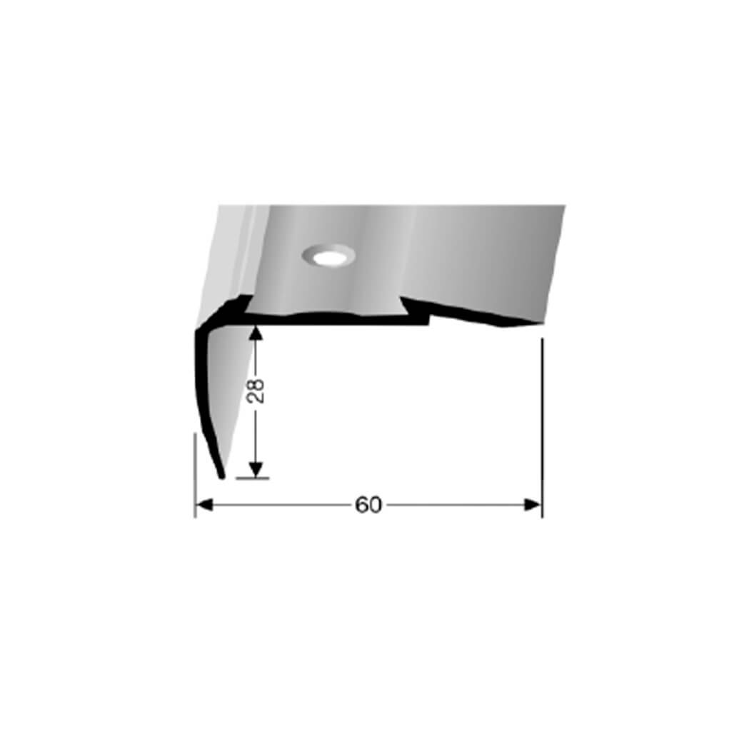 Stair nosing profile 706A  (excl. insert)