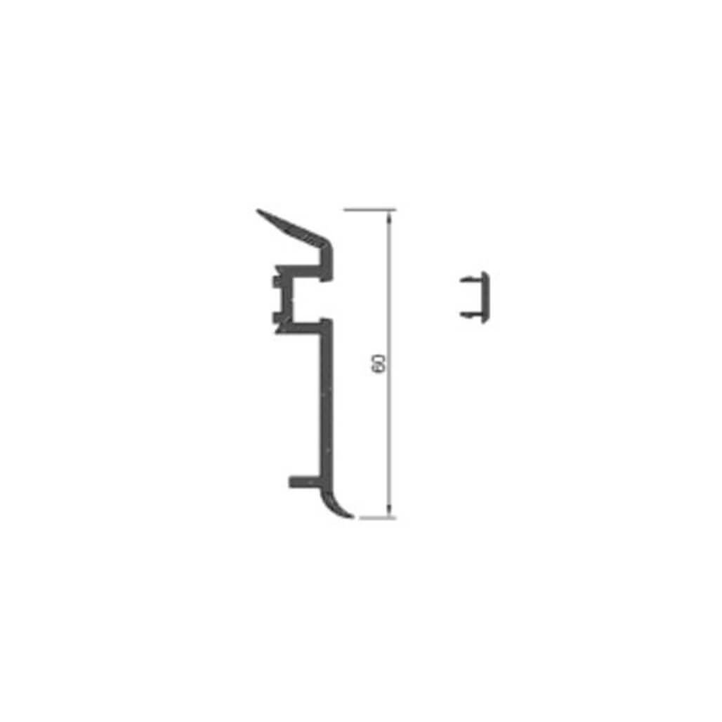 PVC Skirting Band RAL 7012